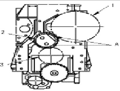 圖3 C-9型柴油機(jī)正時齒輪機(jī)構(gòu)