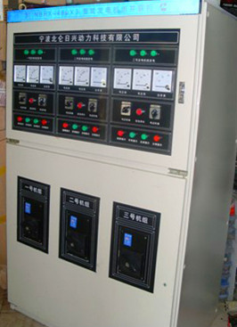 三臺發(fā)電機一體并機柜